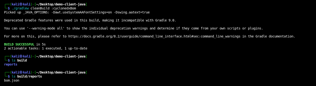 sample gradle build